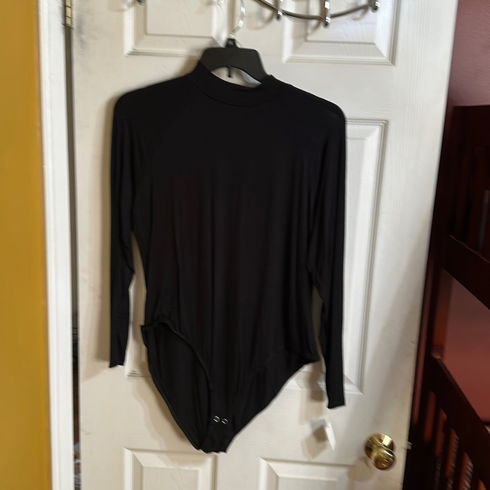 Mockneck bodysuit 1X